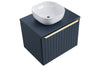 Set mobili da bagno 140 cm Santa Fe Grande Round Blu, 9 pezzi (8)