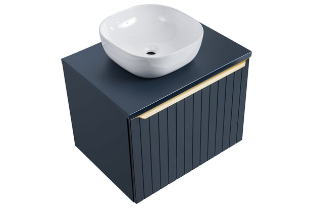 Set mobili da bagno 140 cm Santa Fe Grande Round Blu, 9 pezzi (8)