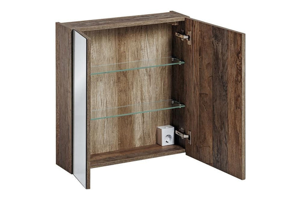 Set mobili da bagno 140 cm Santa Fe Quercia, 12 pezzi (5)