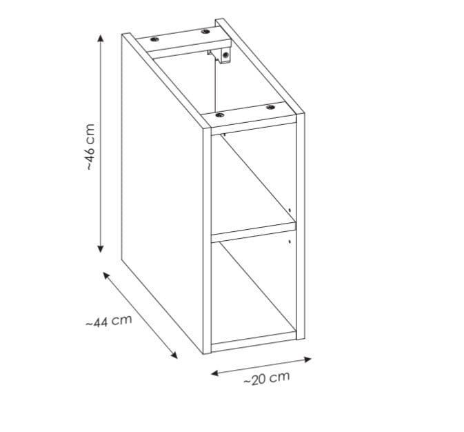 Set mobili da bagno 140 cm Santa Fe Quercia, 12 pezzi (12)