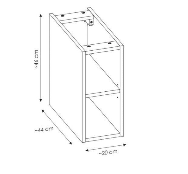 Set mobili da bagno 140 cm Santa Fe Quercia, 12 pezzi (12)