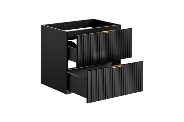Set mobili da bagno 60 cm Adel Matt Nero, 5 pezzi (5)