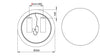 Set mobili da bagno 60 cm Adel Matt Nero, 5 pezzi (9)