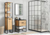 Set mobili da bagno Brooklin Quercia, 4 pezzi