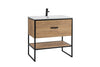 Set mobili da bagno Brooklin XL Quercia, 4 pezzi (1)