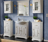 Set mobili da bagno Romantic Bianco, 7 pezzi