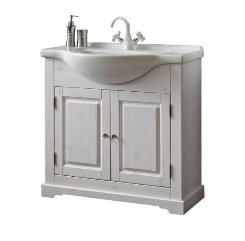 Set mobili da bagno Romantic XL Bianco, 5 pezzi (1)