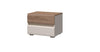 Set mobili per camera da letto in legno chiaro e MDF, con letto 200 x 160 cm, 6 pezzi, Invictus P66-6OG/IC Grigio/Crema/Rovere tabacco (5)