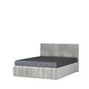 Set mobili per camera da letto in legno chiaro e MDF, con letto 200 x 160 cm, 6 pezzi, Invictus P66-6OG/IC Grigio/Crema/Rovere tabacco (13)