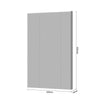 Set mobili per camera da letto in legno chiaro e MDF, con letto 200 x 160 cm, 6 pezzi, Invictus P66-6OG/IC Grigio/Crema/Rovere tabacco (16)