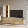 Set mobili soggiorno Luvio LV10-WK Bianco, 2 pezzi (1)