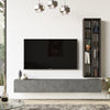 Set mobili soggiorno Luvio LV9-RL Grigio, 2 pezzi