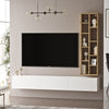 Set mobili soggiorno Luvio LV9-WK Bianco, 2 pezzi (1)