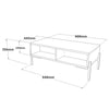Set mobili soggiorno Neo NE5-CU Marrone, 2 pezzi (5)