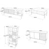 Set mobili soggiorno Neo NE6-CU Marrone, 4 pezzi (6)