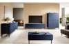 Set mobili soggiorno Nicole Blu, 4 pezzi