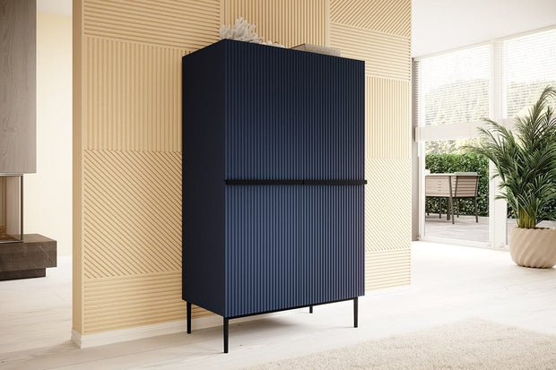 Set mobili soggiorno Nicole Blu, 4 pezzi (1)