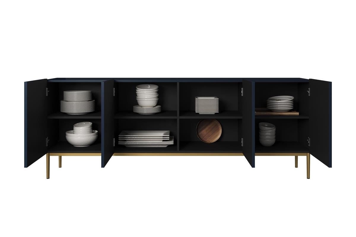 Set mobili soggiorno Nicole Blu, 4 pezzi (5)