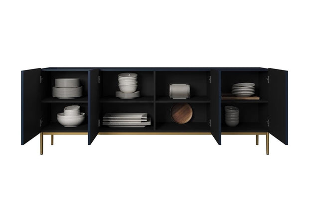 Set mobili soggiorno Nicole Blu, 4 pezzi (5)