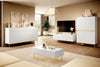 Set mobili soggiorno Nicole Grande Bianco, 4 pezzi