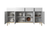 Set mobili soggiorno Nicole Grande Bianco, 4 pezzi (5)