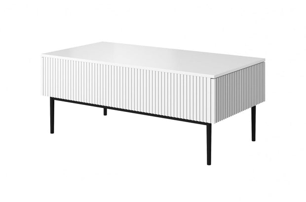Set mobili soggiorno Nicole Grande Bianco e Nero, 4 pezzi (4)