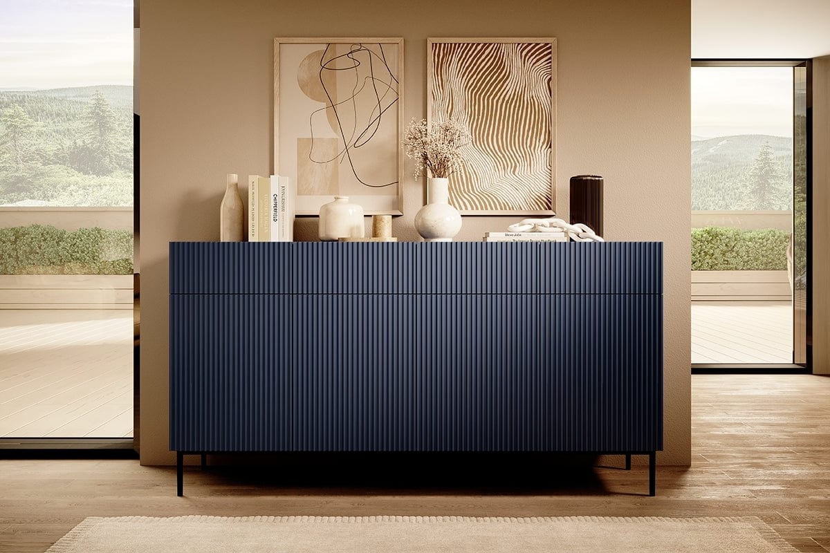 Set mobili soggiorno Nicole Grande Blu, 4 pezzi (2)
