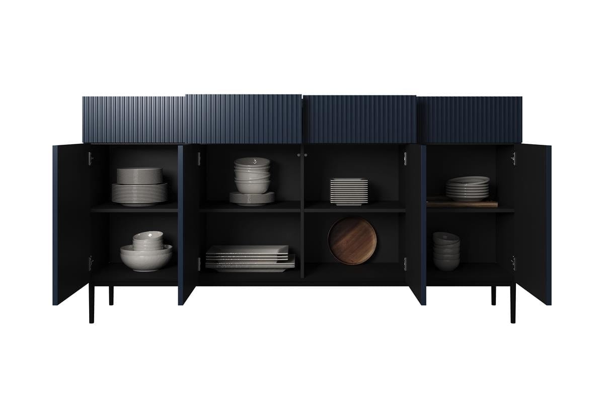 Set mobili soggiorno Nicole Grande Blu, 4 pezzi (5)
