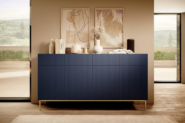 Set mobili soggiorno Nicole Grande Blu, 4 pezzi (7)