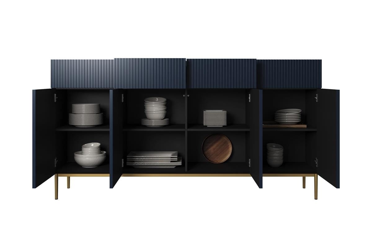 Set mobili soggiorno Nicole Grande Blu, 4 pezzi (8)