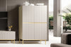 Set mobili soggiorno Nicole Grande Crema, 4 pezzi (1)