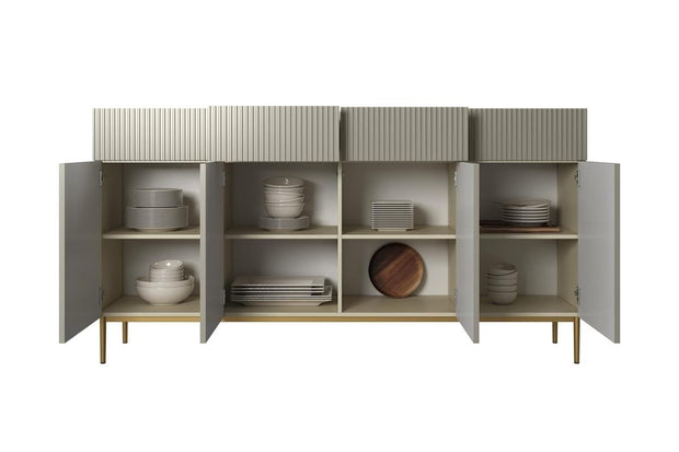 Set mobili soggiorno Nicole Grande Crema, 4 pezzi (5)