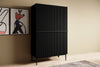 Set mobili soggiorno Nicole Grande Nero, 4 pezzi (1)