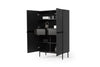 Set mobili soggiorno Nicole Grande Nero, 4 pezzi (9)