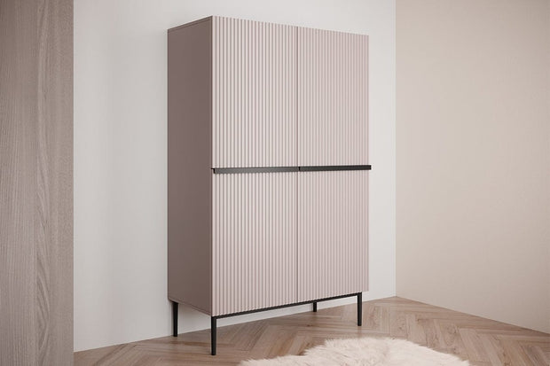 Set mobili soggiorno Nicole Grande Rosa, 4 pezzi (1)