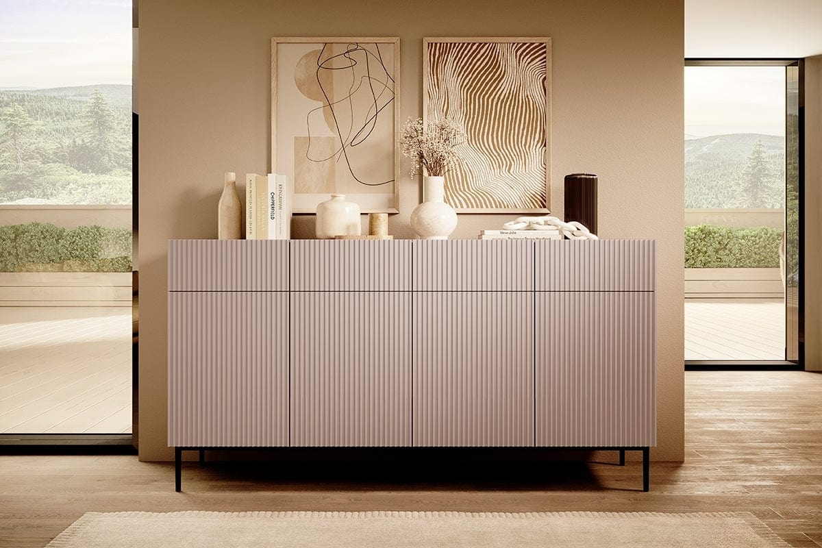 Set mobili soggiorno Nicole Grande Rosa, 4 pezzi (2)