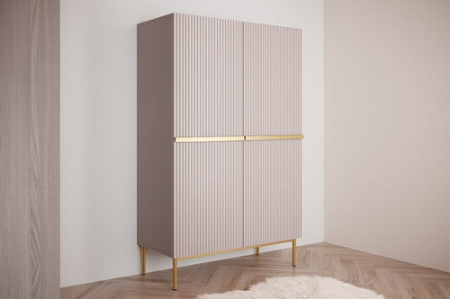 Set mobili soggiorno Nicole Grande Rosa, 4 pezzi (1)