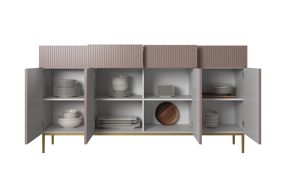 Set mobili soggiorno Nicole Grande Rosa, 4 pezzi (8)