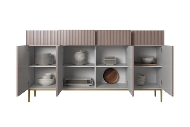 Set mobili soggiorno Nicole Grande Rosa, 4 pezzi (8)