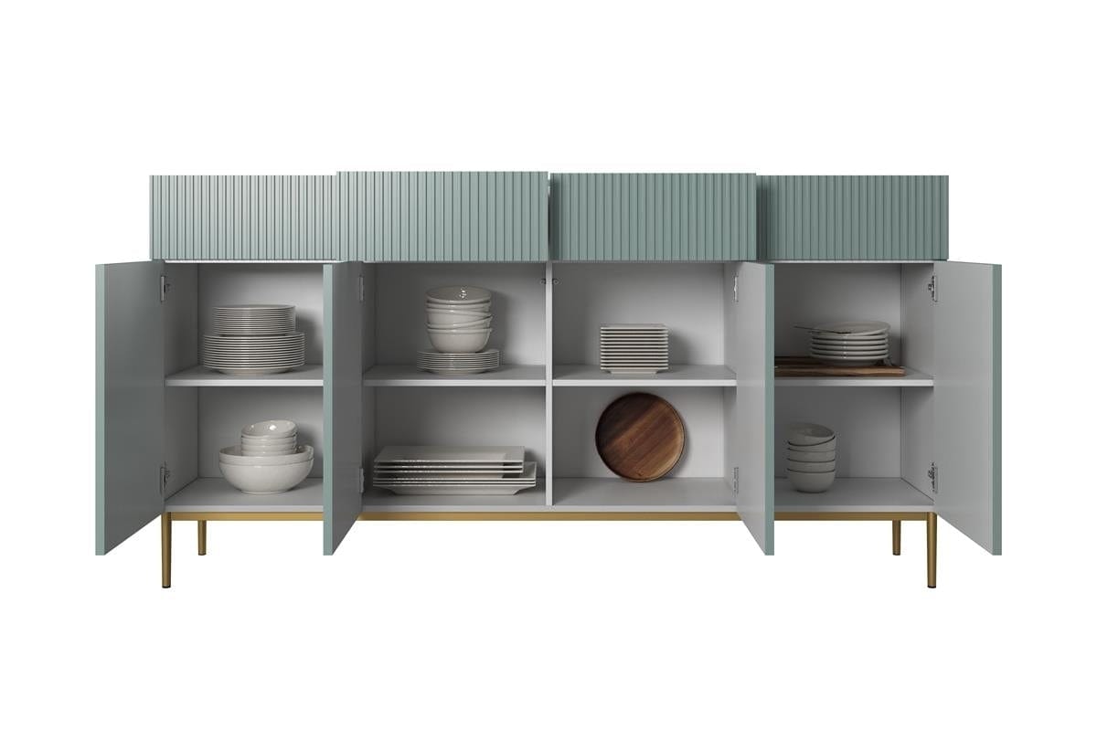 Set mobili soggiorno Nicole Grande Verde, 4 pezzi (5)