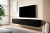 Set mobili soggiorno Nicole Nero, 4 pezzi (2)