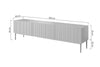 Set mobili soggiorno Nicole Slim Bianco, 4 pezzi (9)