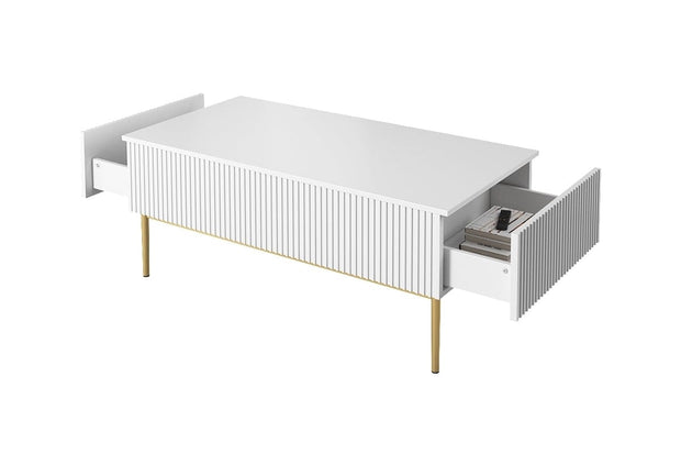 Set mobili soggiorno Nicole Slim Bianco, 4 pezzi (11)