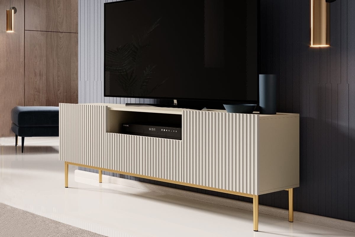 Set mobili soggiorno Nicole Slim Crema, 4 pezzi (7)