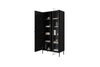 Set mobili soggiorno Nicole Slim Nero, 4 pezzi (7)