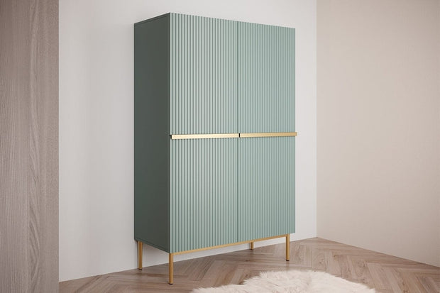 Set mobili soggiorno Nicole Slim Verde, 4 pezzi (4)