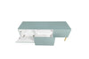 Set mobili soggiorno Nicole Slim Verde, 4 pezzi (8)