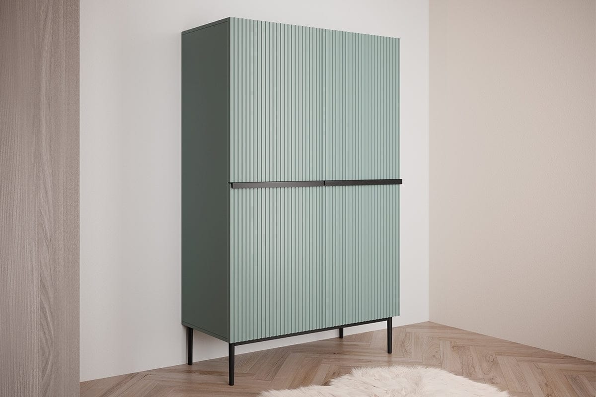 Set mobili soggiorno Nicole Verde, 4 pezzi (2)