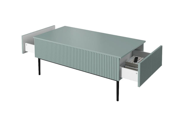 Set mobili soggiorno Nicole Verde, 4 pezzi (5)