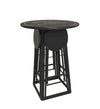 Set Tavolo con 4 sgabelli da bar pieghevole Beirut Nero (1)
